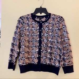 Ann Taylor sequin cardigan S